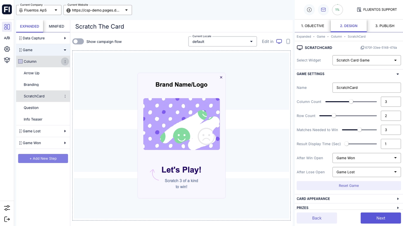 Fluentos Design Gamification Popup