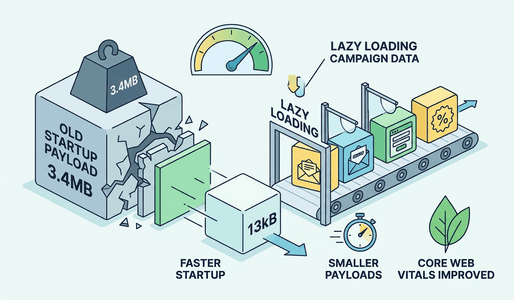 Lazy Loading Campaign Data: Cut Bootstrap Size by 25x