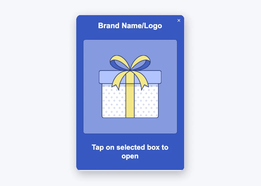 Fluentos Pick a Box gamified popup