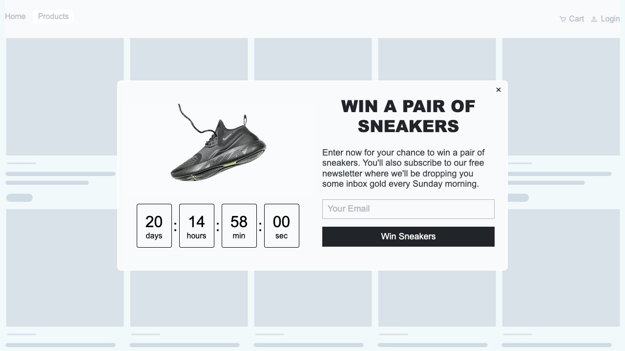 Fluentos User Growth Popup
